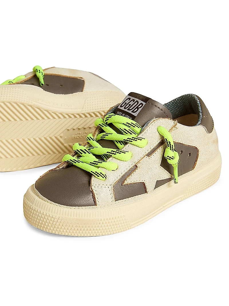 Baby's, Little Kid's & May Leather Platform Sneakers