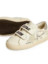 Baby Girl's, Little Girl's & Old School Leather Printed Sneakers