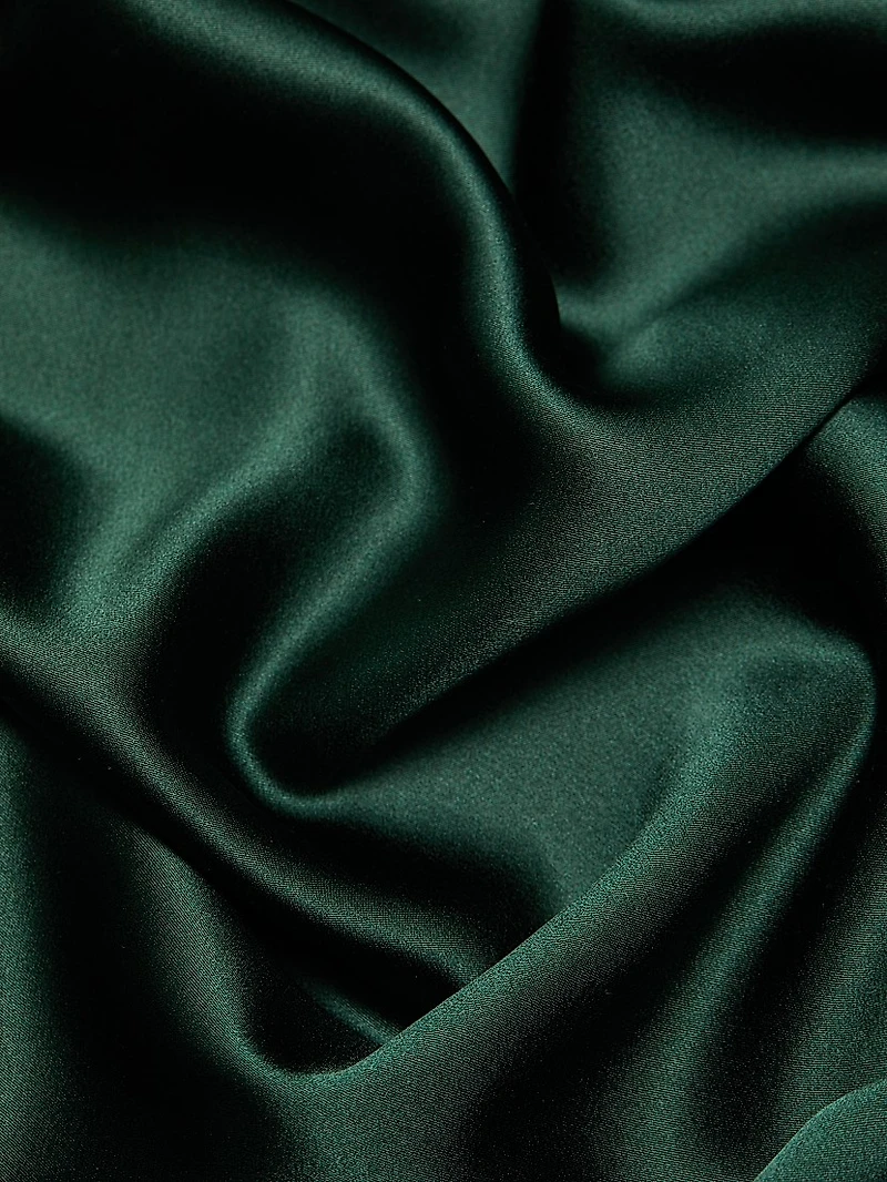 Bixie Stretch Silk Slip Midi-Dress