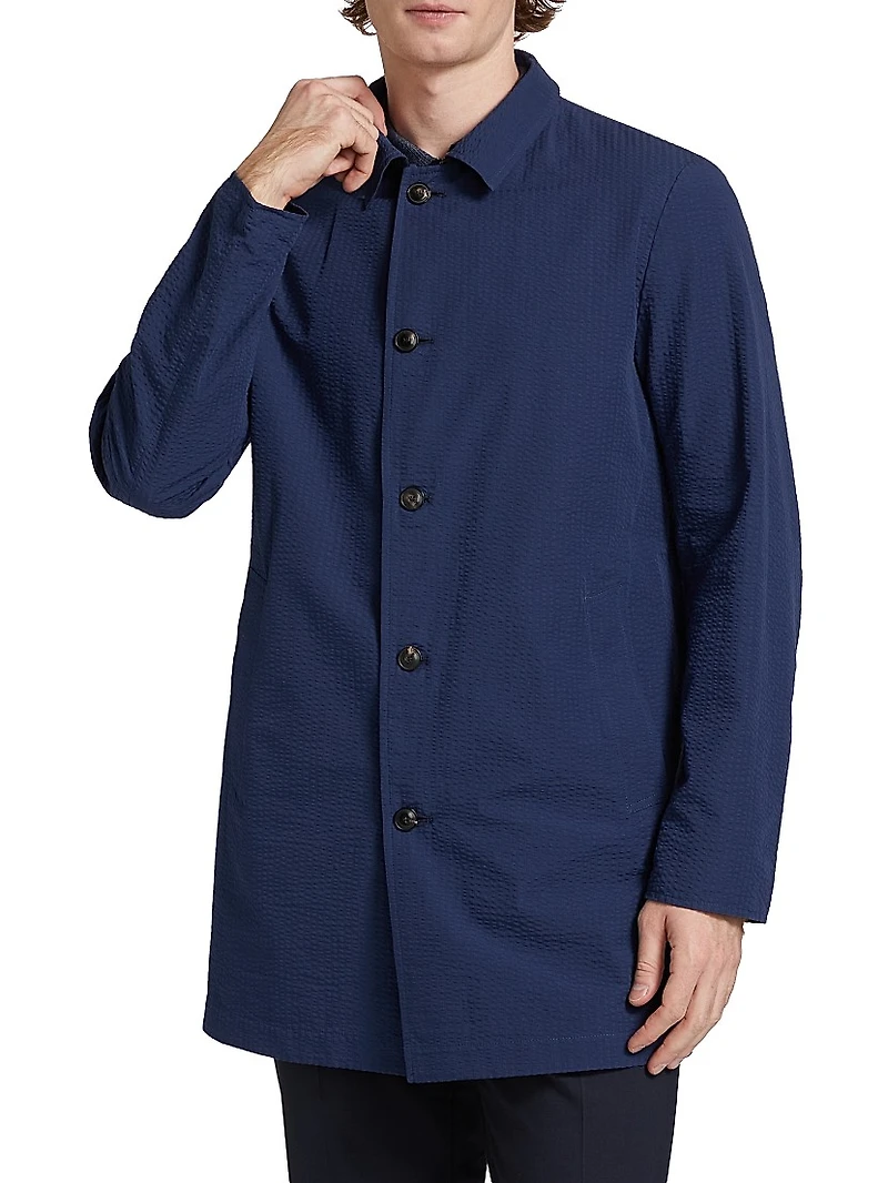 Reversible Seersucker Coat