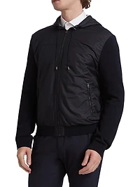 COLLECTION Mixed-Media Hoodie