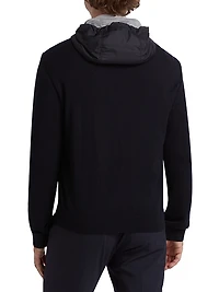 COLLECTION Mixed-Media Hoodie