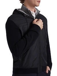 COLLECTION Mixed-Media Hoodie