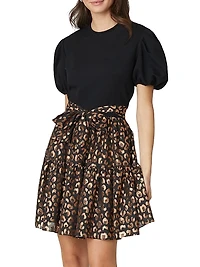 Cecilia Cheetah Print Minidress