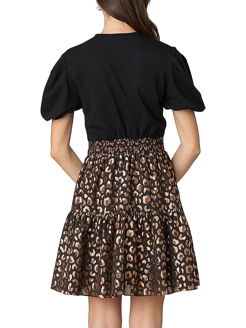 Cecilia Cheetah Print Minidress