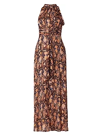 Faye Snakeskin Printed Dress