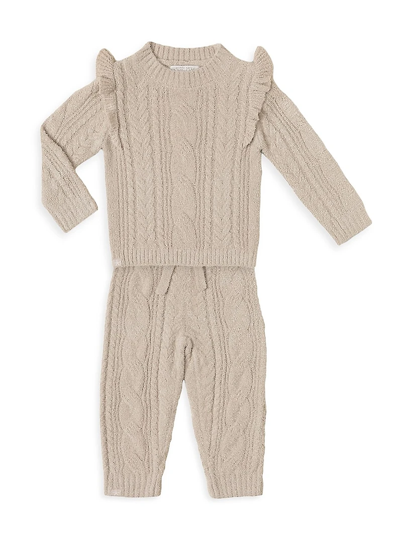 Little Girl's Cozychic Lite® Cable Pants