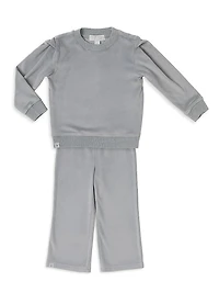 Little Girl's Luxechic® Crewneck Pullover