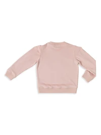 Little Girl's Luxechic® Crewneck Pullover