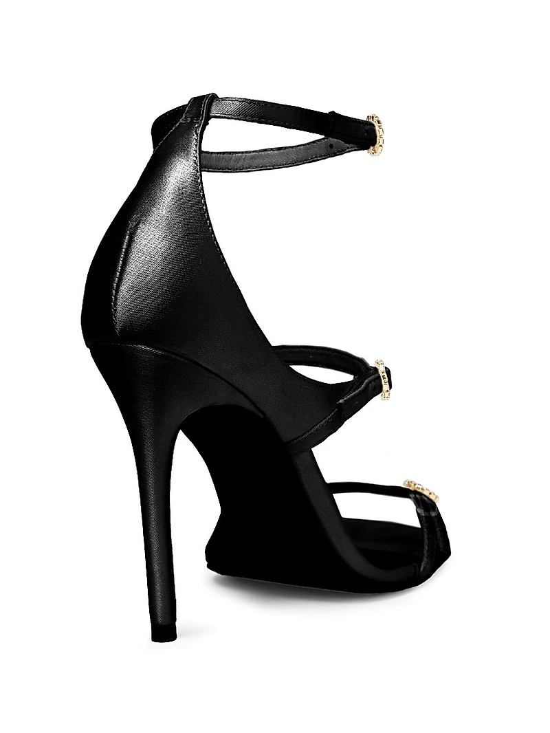 Celeste 100MM Satin High-Heel Sandals