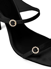 Celeste 100MM Satin High-Heel Sandals