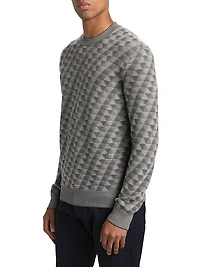 Geo Print Crewneck Sweater