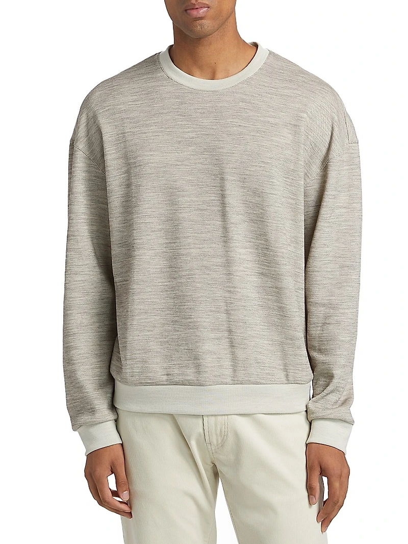 Wool Jersey Crewneck Sweater