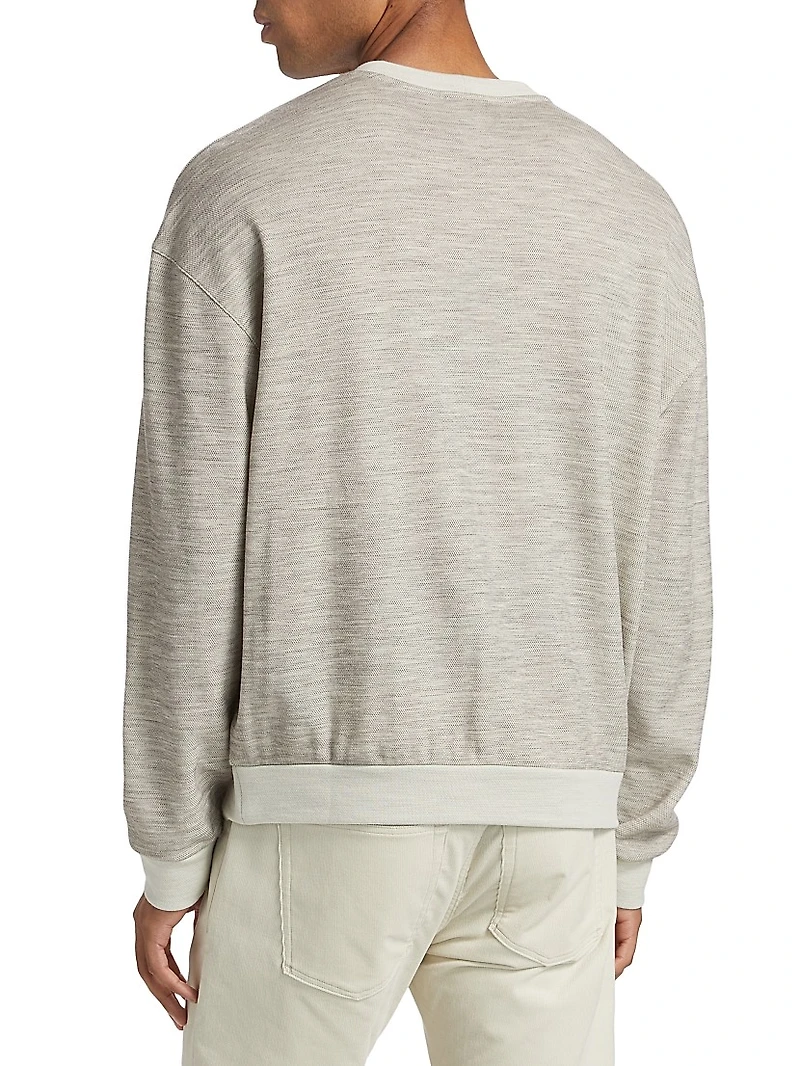 Wool Jersey Crewneck Sweater