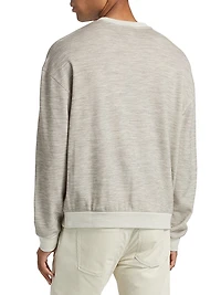 Wool Jersey Crewneck Sweater