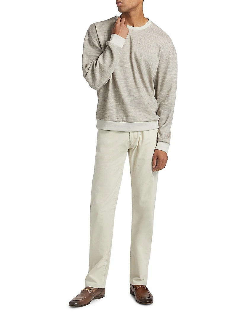 Wool Jersey Crewneck Sweater