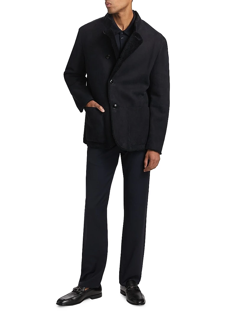 Suede Shearling Jacket