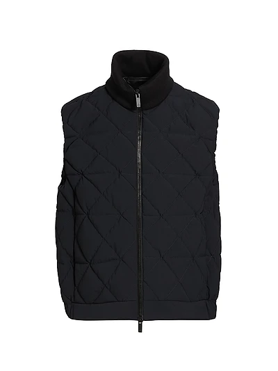 Quilted Nylon Puffer Vest