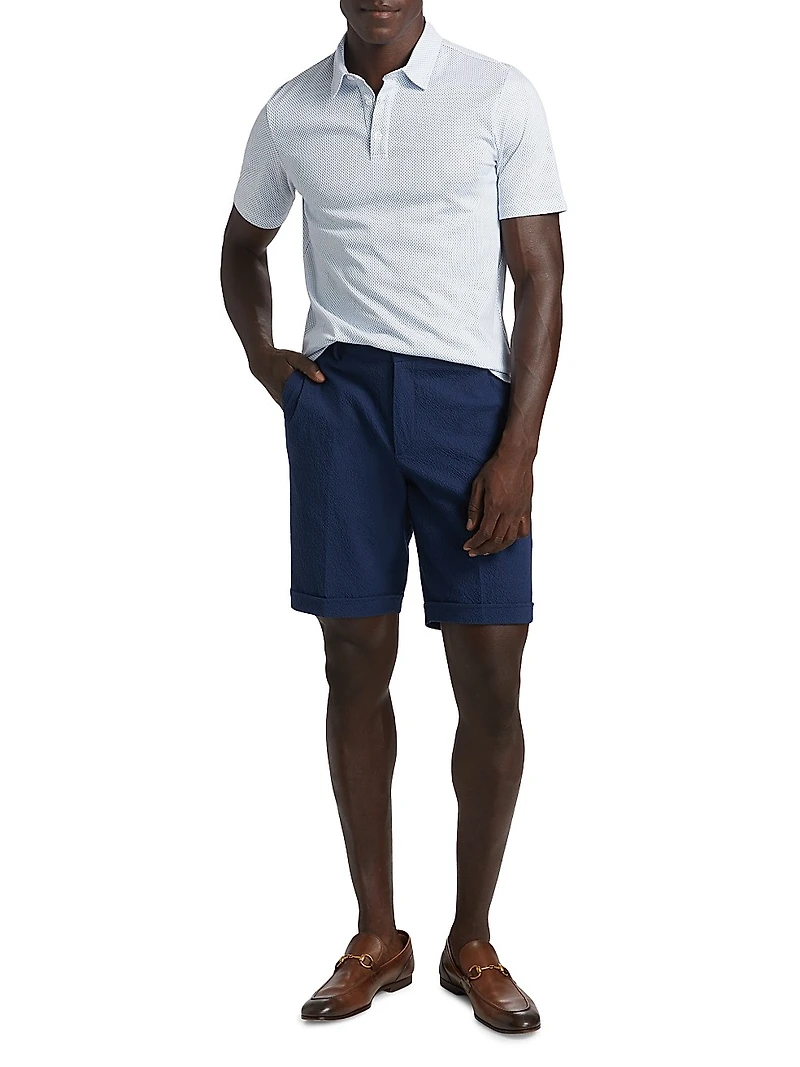 COLLECTION Stretch-Cotton Seersucker Shorts