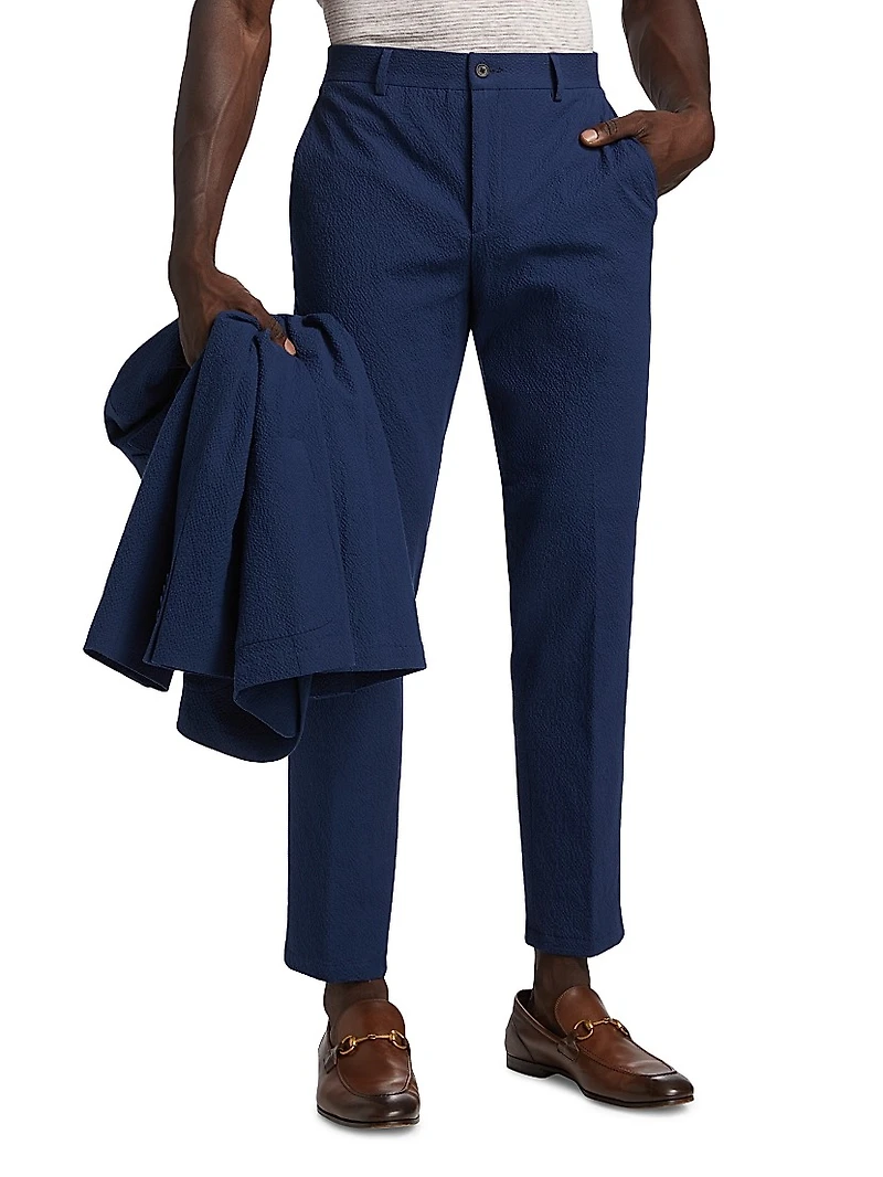 COLLECTION Seersucker Tapered Pants