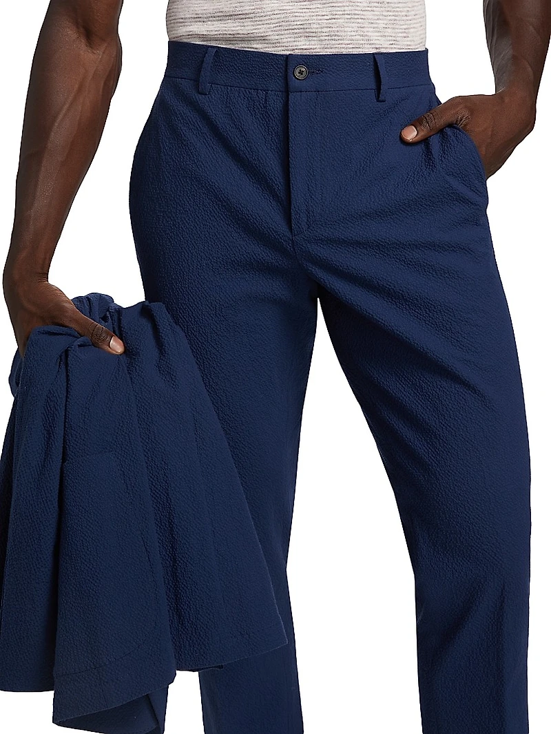 COLLECTION Seersucker Tapered Pants