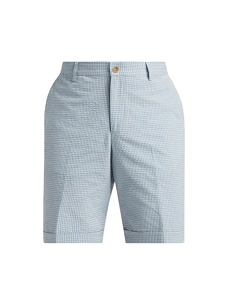 COLLECTION Cotton Seersucker Shorts