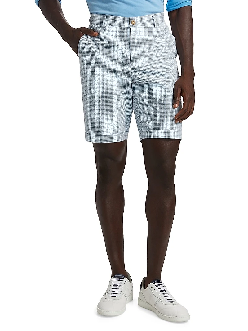 COLLECTION Cotton Seersucker Shorts