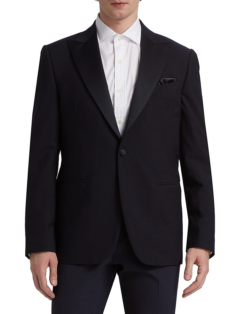 COLLECTION Formal Seersucker Cotton Jacket