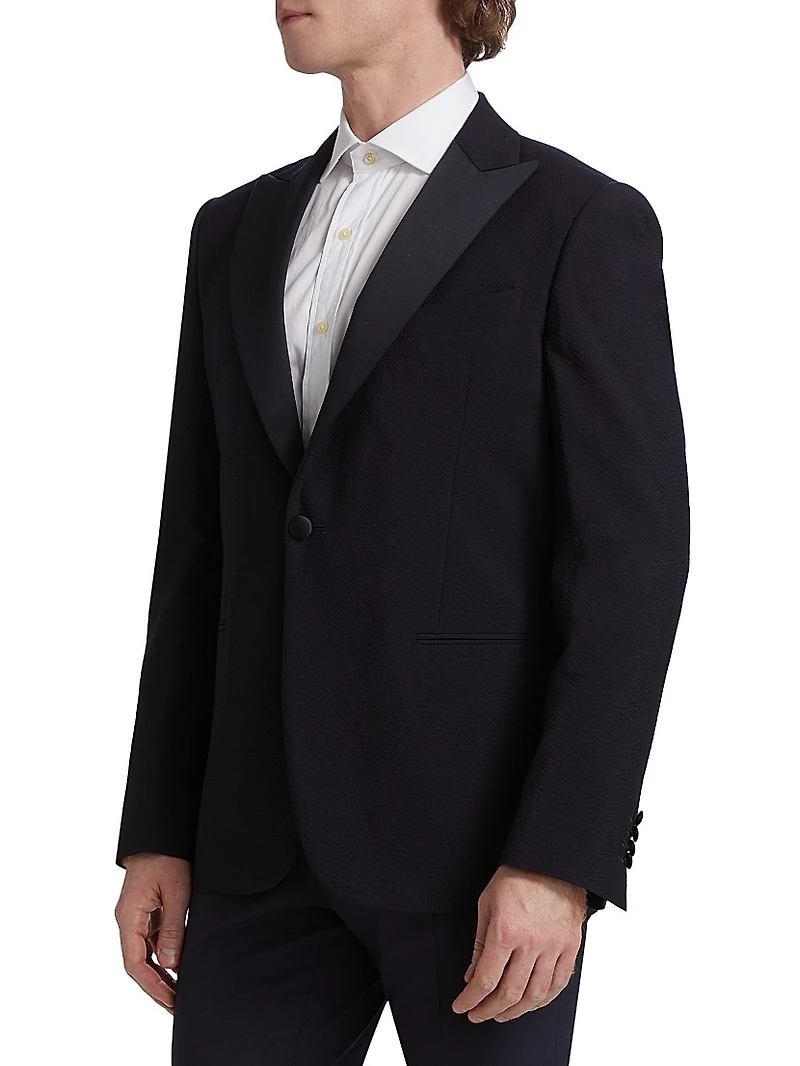 COLLECTION Formal Seersucker Cotton Jacket