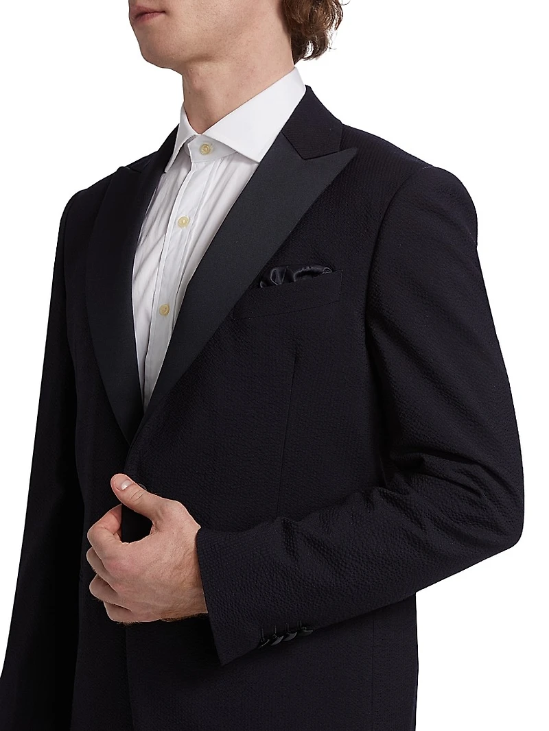 COLLECTION Formal Seersucker Cotton Jacket