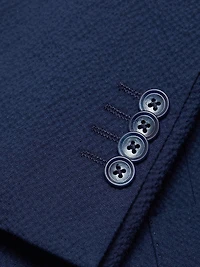 COLLECTION Stretch-Cotton Seersucker Blazer