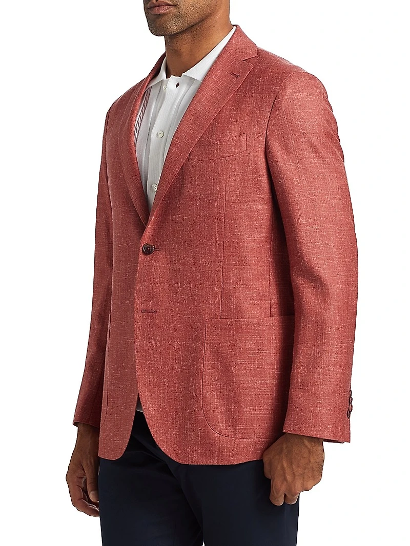COLLECTION Mélange Wool, Silk & Linen Blazer