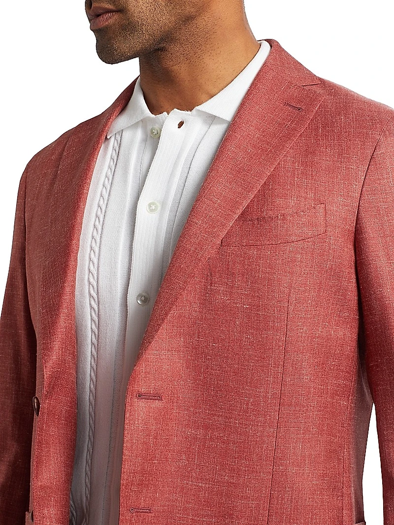 COLLECTION Mélange Wool, Silk & Linen Blazer
