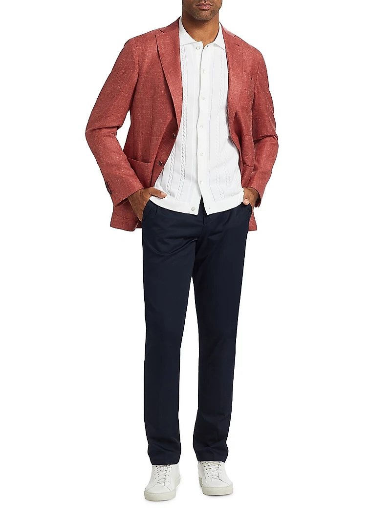 COLLECTION Mélange Wool, Silk & Linen Blazer