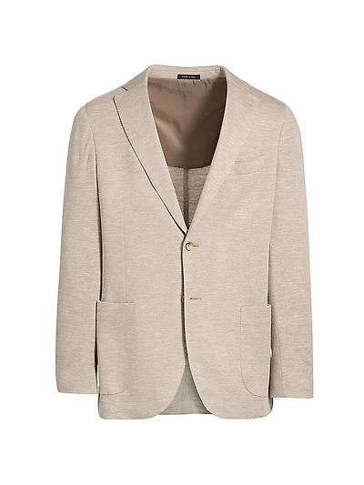COLLECTION Wool & Silk Jersey Blazer