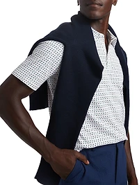 COLLECTION Graphic Cotton Polo Shirt