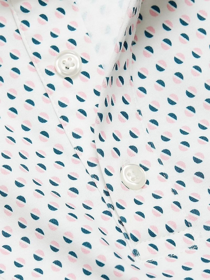 COLLECTION Graphic Cotton Polo Shirt