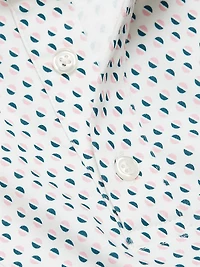 COLLECTION Graphic Cotton Polo Shirt