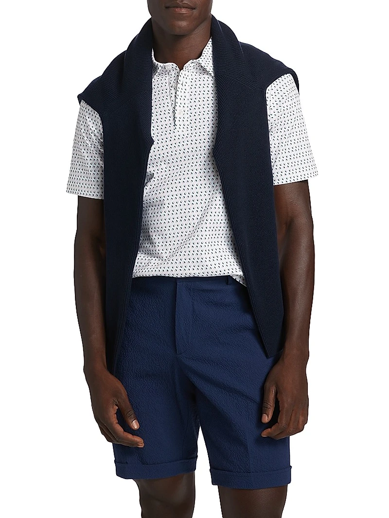 COLLECTION Graphic Cotton Polo Shirt