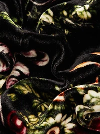 Firenze Floral Velvet Straight-Leg Pants