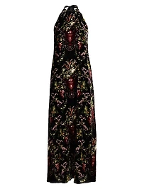 Geneva Floral Halter Gown