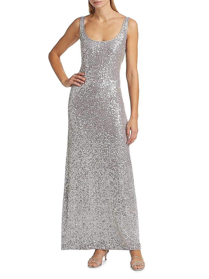 Ishani Sequined Maxi Dress