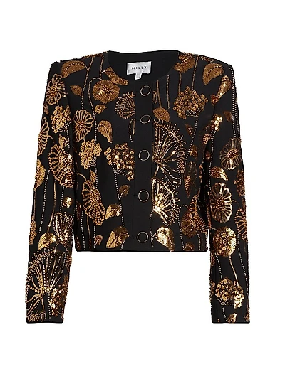Pheobe Floral Sequined Jacket