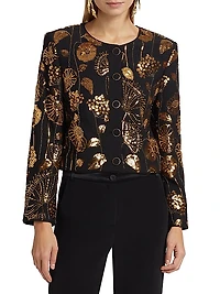 Pheobe Floral Sequined Jacket