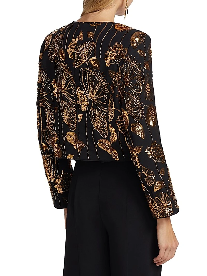 Pheobe Floral Sequined Jacket