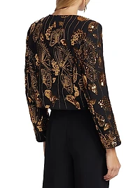 Pheobe Floral Sequined Jacket