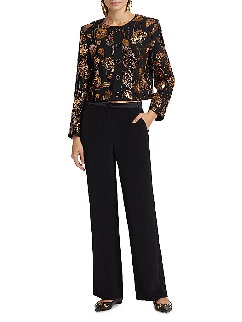 Pheobe Floral Sequined Jacket