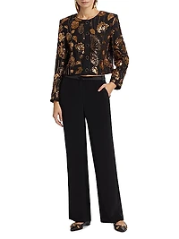 Pheobe Floral Sequined Jacket