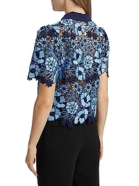Addison Lace Button-Front Shirt