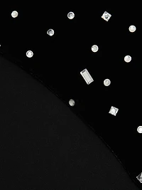 Indy Embellished Combo Strapless Minidress